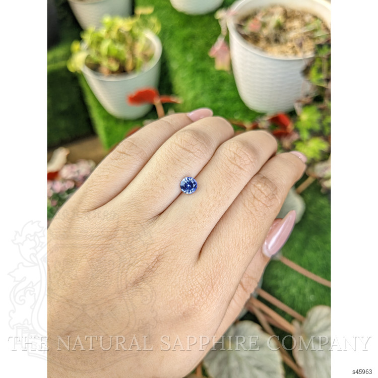 0.77 Ct. Purplish Blue Sapphire from Ceylon (Sri Lanka)