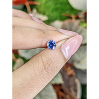 0.77 Ct. Purplish Blue Sapphire from Ceylon (Sri Lanka) Life Style