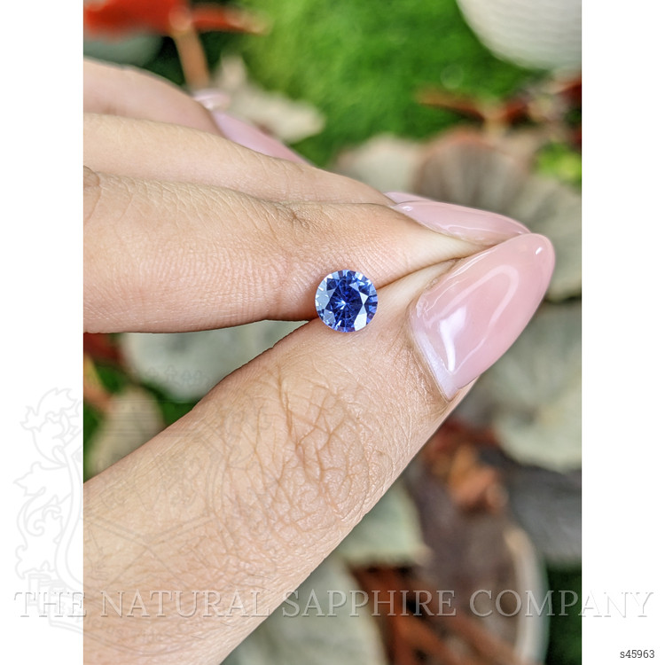 0.77 Ct. Purplish Blue Sapphire from Ceylon (Sri Lanka)