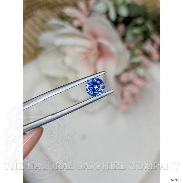 0.77 Ct. Purplish Blue Sapphire from Ceylon (Sri Lanka)