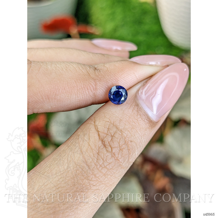 0.83 Ct. Blue Sapphire from Ceylon (Sri Lanka)