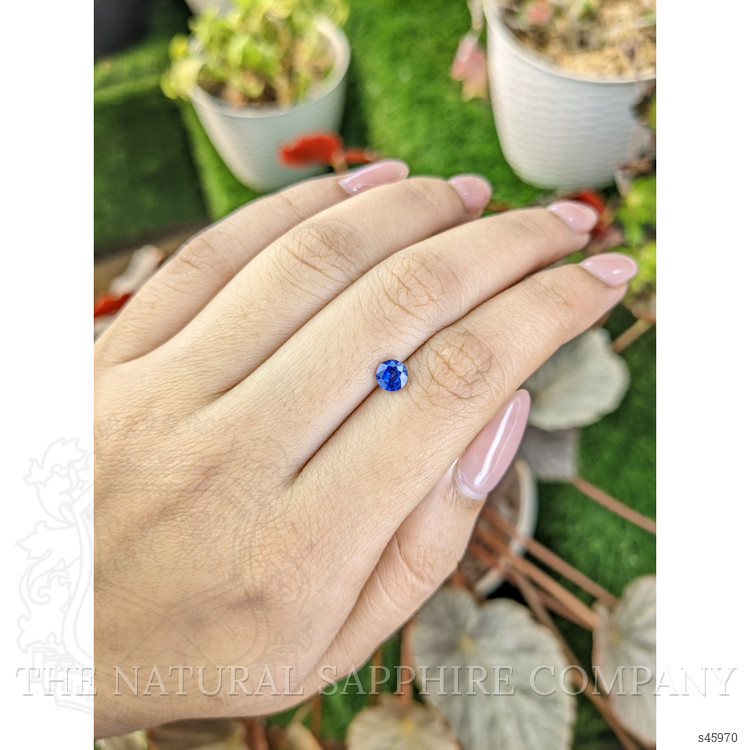 0.58 Ct. Blue Sapphire from Ceylon (Sri Lanka)
