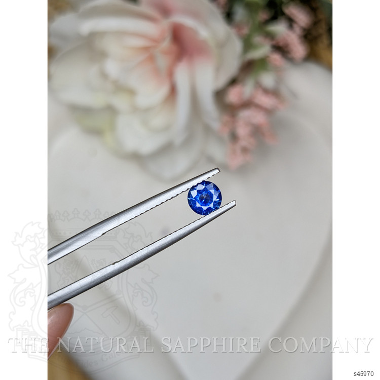 0.58 Ct. Blue Sapphire from Ceylon (Sri Lanka)