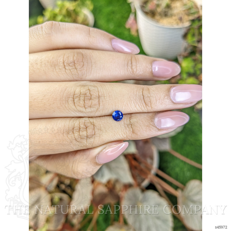 0.49 Ct. Blue Sapphire from Ceylon (Sri Lanka)