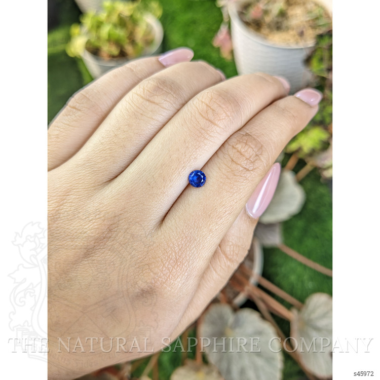 0.49 Ct. Blue Sapphire from Ceylon (Sri Lanka)