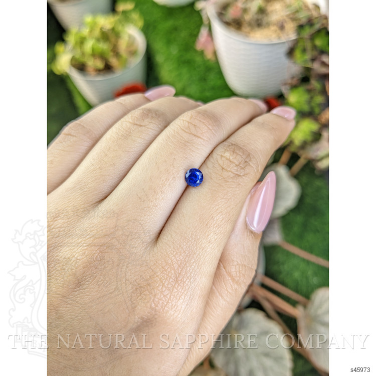 0.75 Ct. Blue Sapphire from Ceylon (Sri Lanka)