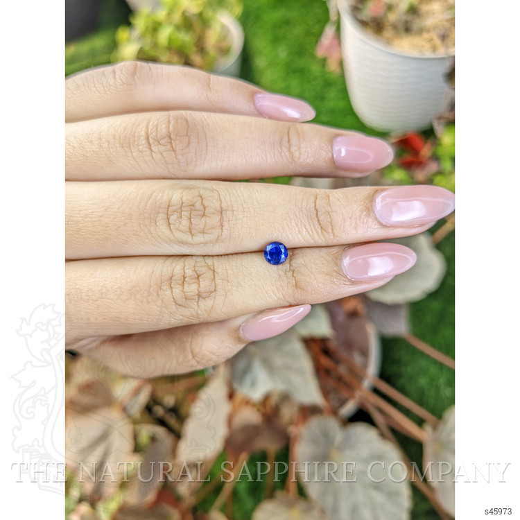 0.75 Ct. Blue Sapphire from Ceylon (Sri Lanka)