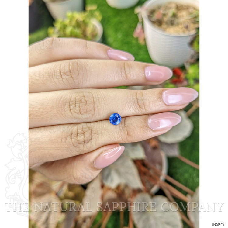 0.93 Ct. Blue Sapphire from Ceylon (Sri Lanka)