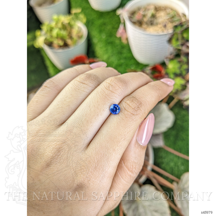 0.93 Ct. Blue Sapphire from Ceylon (Sri Lanka)