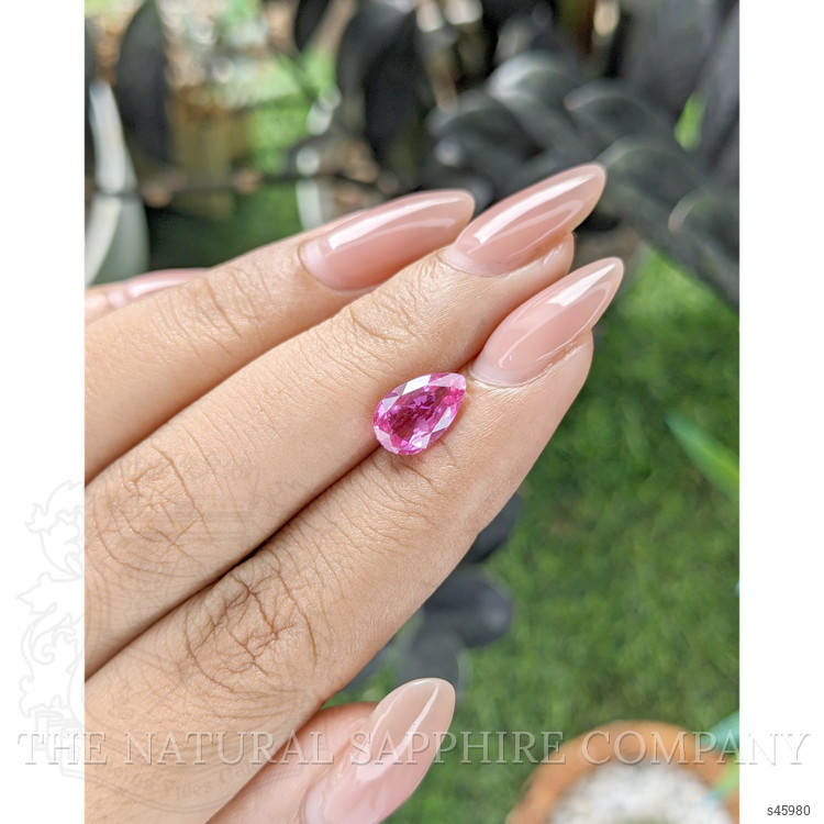 2.32 Ct. Reddish Pink Sapphire from Ceylon (Sri Lanka)