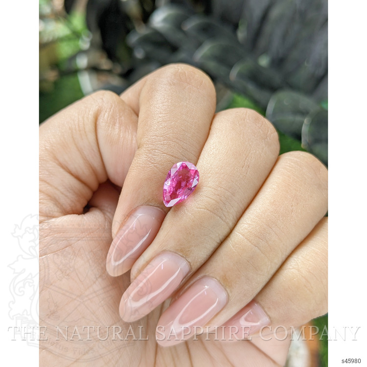 2.32 Ct. Reddish Pink Sapphire from Ceylon (Sri Lanka)