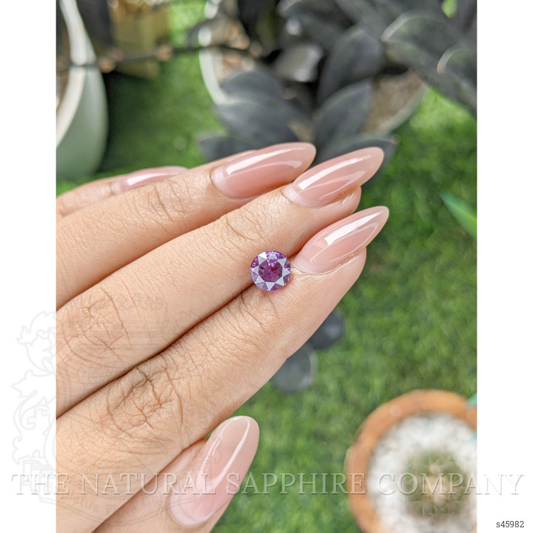 1.57 Ct. Purple Sapphire from Ceylon (Sri Lanka)