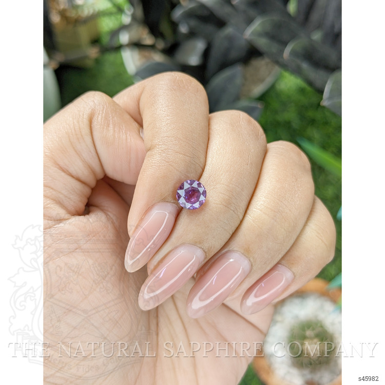 1.57 Ct. Purple Sapphire from Ceylon (Sri Lanka)