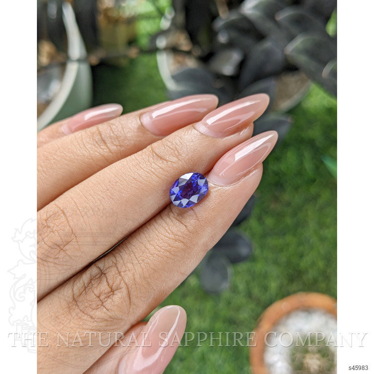 2.60 Ct. Bluish Purple Sapphire from Ceylon (Sri Lanka)