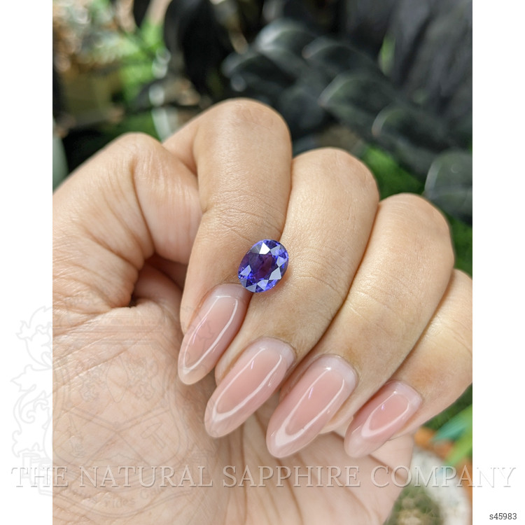 2.60 Ct. Bluish Purple Sapphire from Ceylon (Sri Lanka)