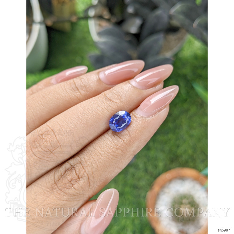 2.59 Ct. Bluish Purple Sapphire from Ceylon (Sri Lanka)
