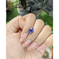 2.59 Ct. Bluish Purple Sapphire from Ceylon (Sri Lanka) Life Style