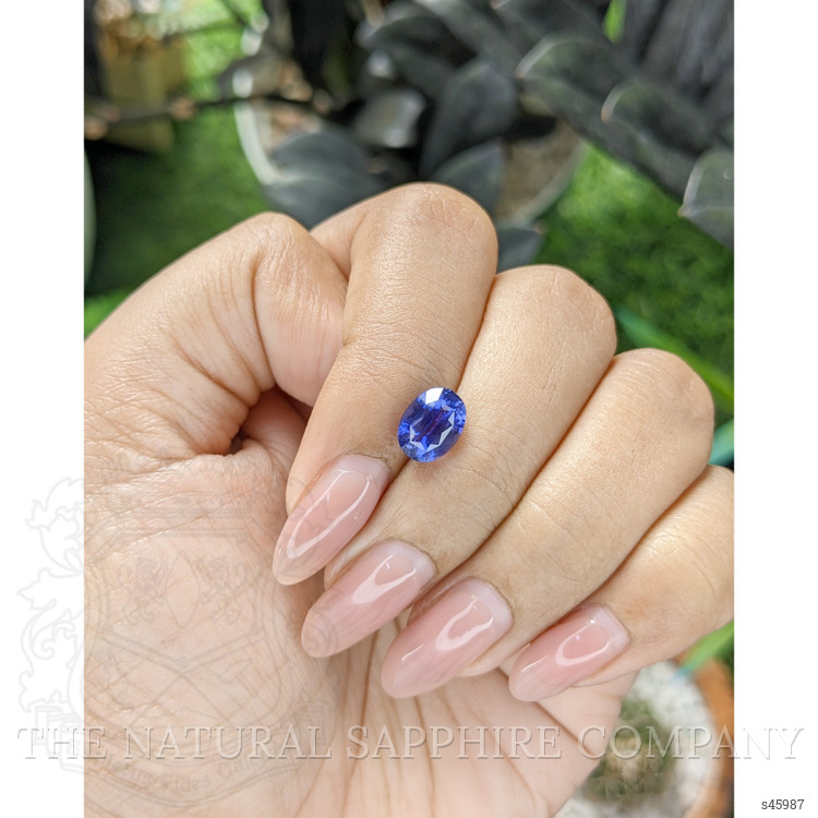 2.59 Ct. Bluish Purple Sapphire from Ceylon (Sri Lanka)