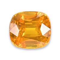 4.14 Ct. Yellowish Orange Sapphire from Ceylon (Sri Lanka) Video
