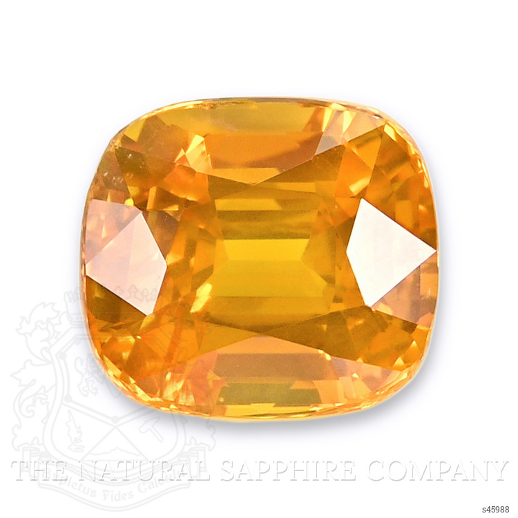 4.14 Ct. Yellowish Orange Sapphire from Ceylon (Sri Lanka)