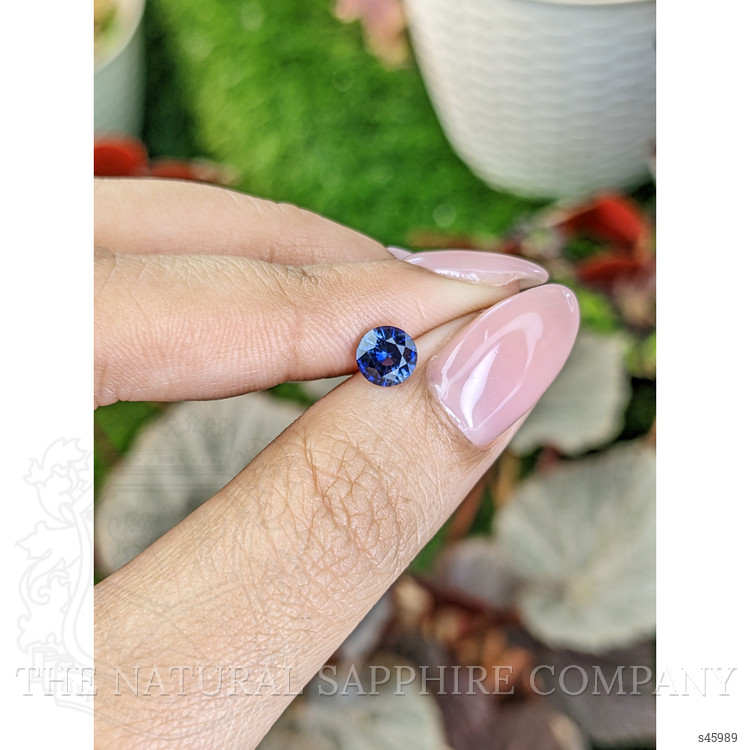 0.84 Ct. Blue Sapphire from Ceylon (Sri Lanka)