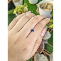 0.84 Ct. Blue Sapphire from Ceylon (Sri Lanka) Life Style