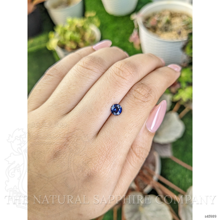 0.84 Ct. Blue Sapphire from Ceylon (Sri Lanka)
