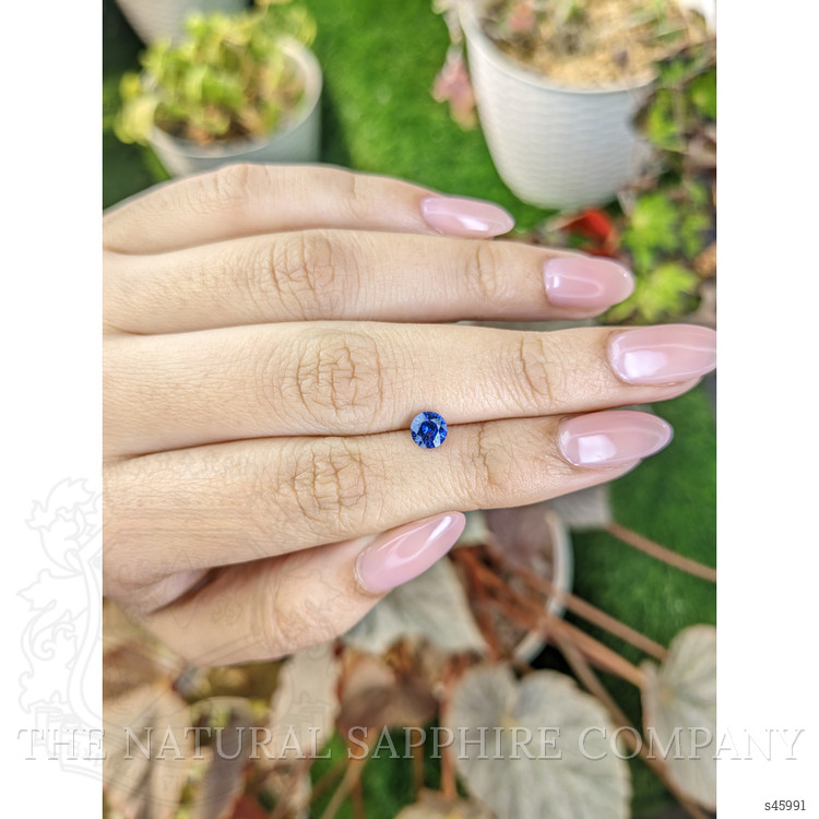 0.71 Ct. Blue Sapphire from Ceylon (Sri Lanka)