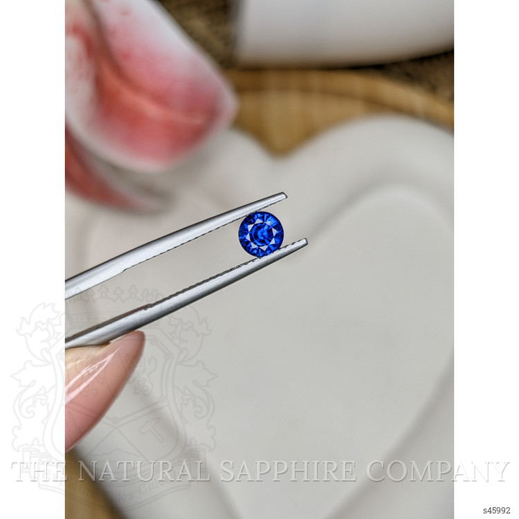 0.67 Ct. Blue Sapphire from Ceylon (Sri Lanka)
