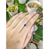 0.67 Ct. Blue Sapphire from Ceylon (Sri Lanka) Life Style