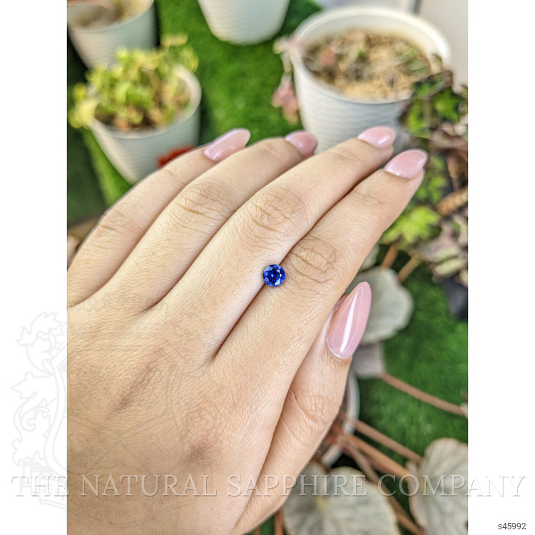 0.67 Ct. Blue Sapphire from Ceylon (Sri Lanka)