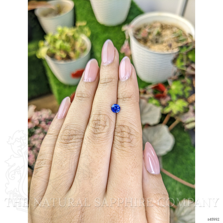 0.67 Ct. Blue Sapphire from Ceylon (Sri Lanka)