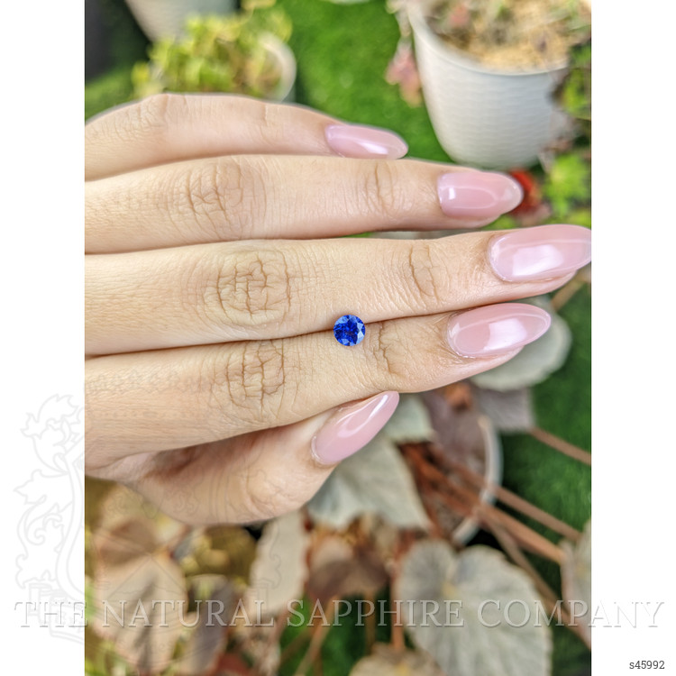 0.67 Ct. Blue Sapphire from Ceylon (Sri Lanka)
