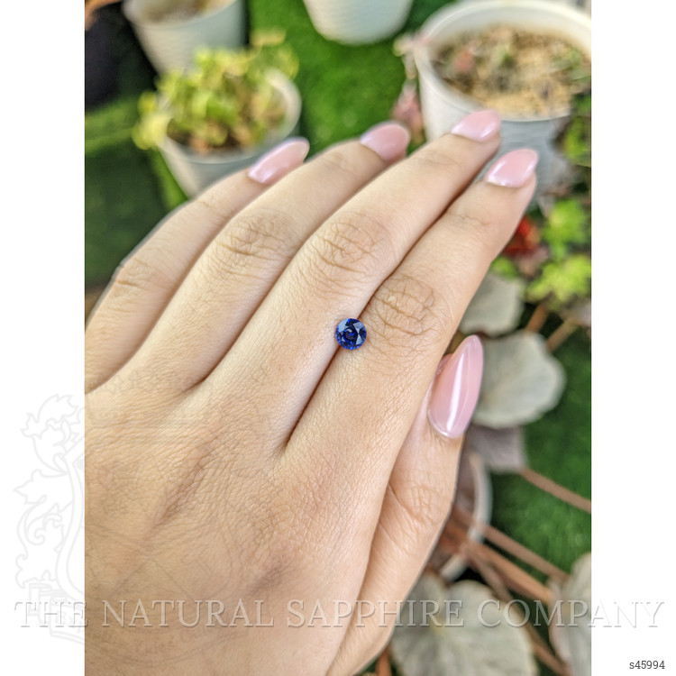 0.74 Ct. Blue Sapphire from Ceylon (Sri Lanka)