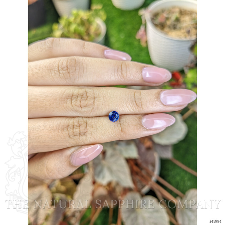 0.74 Ct. Blue Sapphire from Ceylon (Sri Lanka)