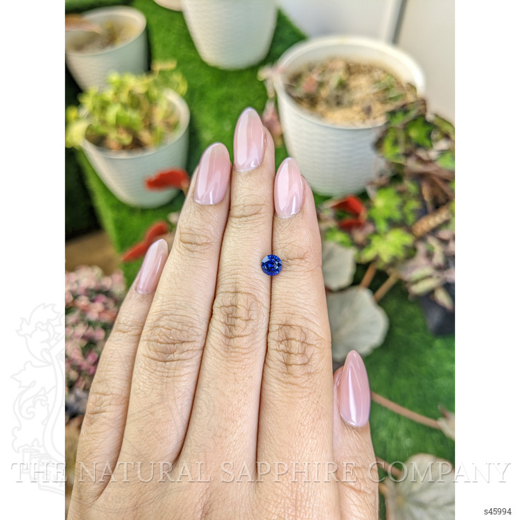 0.74 Ct. Blue Sapphire from Ceylon (Sri Lanka)