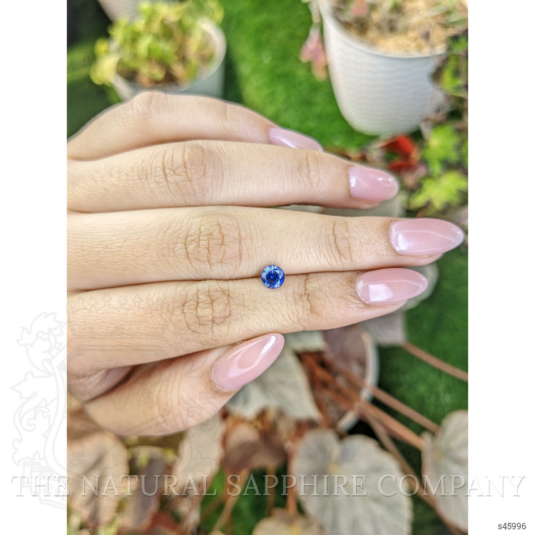 0.71 Ct. Blue Sapphire from Ceylon (Sri Lanka)