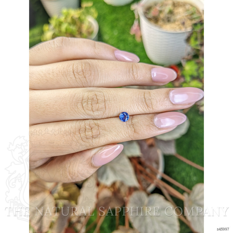 0.43 Ct. Blue Sapphire from Ceylon (Sri Lanka)