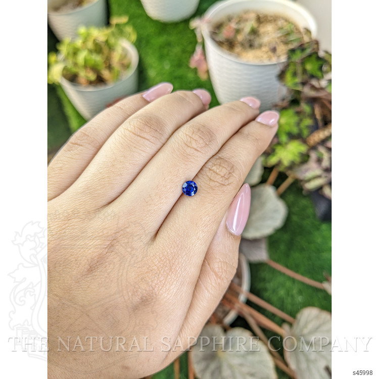 0.63 Ct. Blue Sapphire from Ceylon (Sri Lanka)