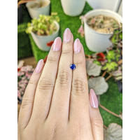 0.63 Ct. Blue Sapphire from Ceylon (Sri Lanka) Life Style