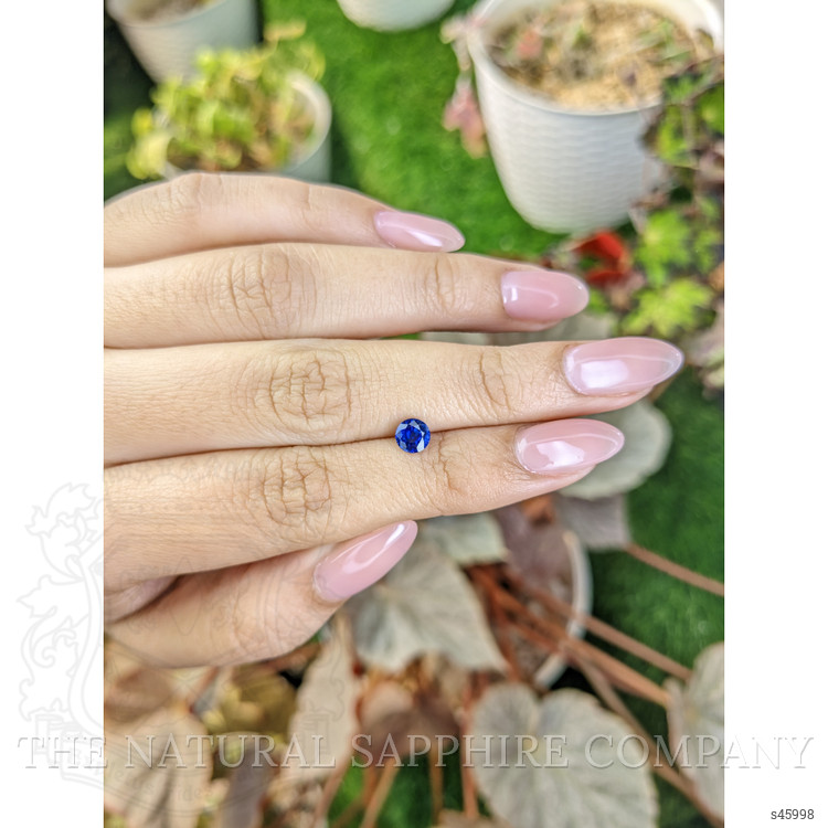 0.63 Ct. Blue Sapphire from Ceylon (Sri Lanka)