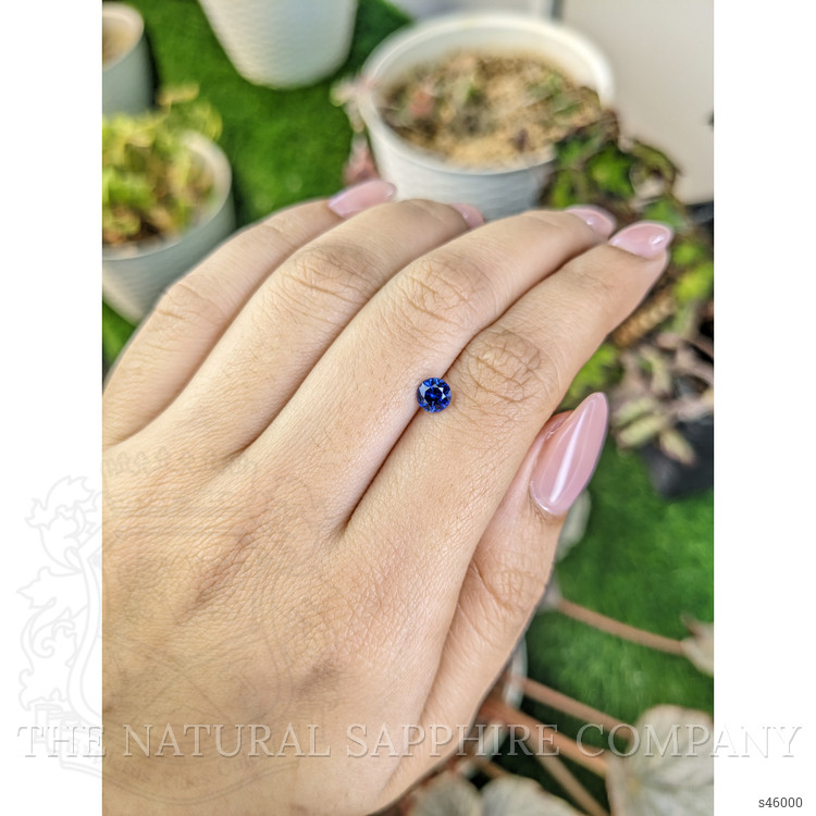 0.57 Ct. Blue Sapphire from Ceylon (Sri Lanka)
