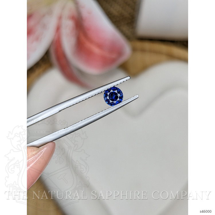 0.57 Ct. Blue Sapphire from Ceylon (Sri Lanka)