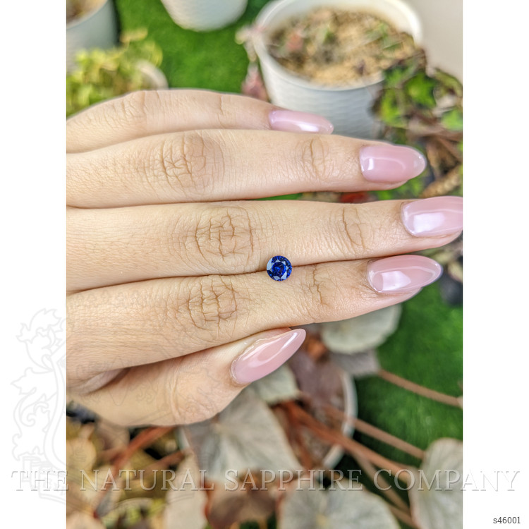 0.73 Ct. Blue Sapphire from Ceylon (Sri Lanka)