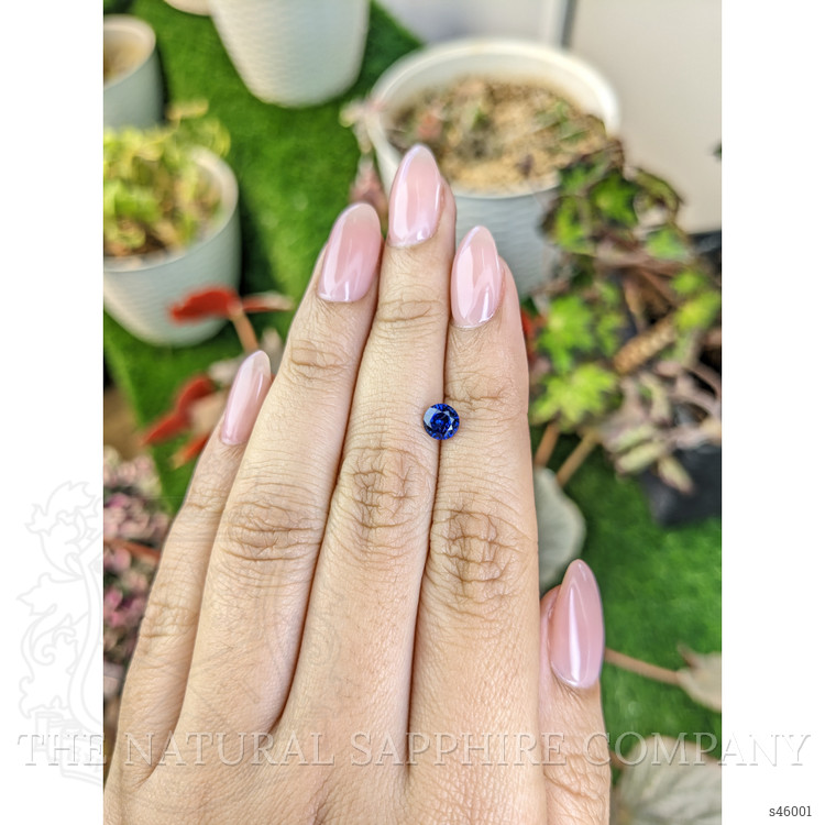 0.73 Ct. Blue Sapphire from Ceylon (Sri Lanka)