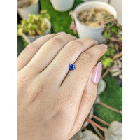 0.62 Ct. Blue Sapphire from Ceylon (Sri Lanka) Life Style