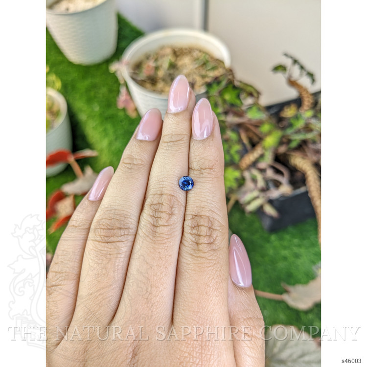 0.67 Ct. Blue Sapphire from Ceylon (Sri Lanka)