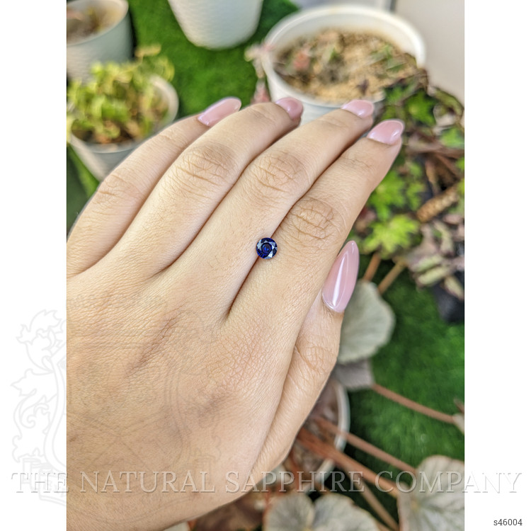 0.58 Ct. Blue Sapphire from Ceylon (Sri Lanka)