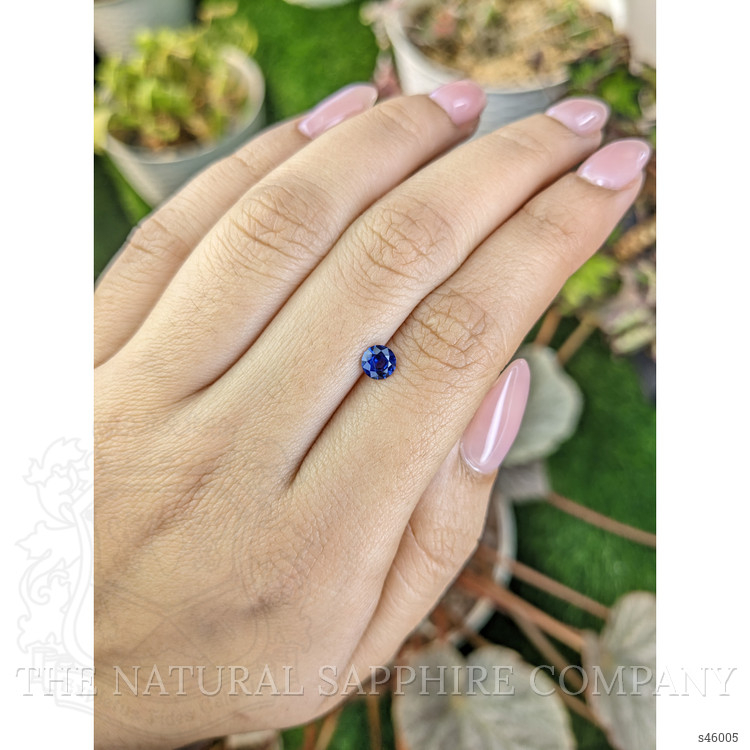 0.49 Ct. Blue Sapphire from Ceylon (Sri Lanka)