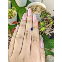 0.49 Ct. Blue Sapphire from Ceylon (Sri Lanka) Life Style